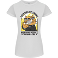 Cats I'm One of Those Morning People Funny Womens Petite Cut T-Shirt White