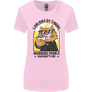 Cats I'm One of Those Morning People Funny Womens Wider Cut T-Shirt Light Pink