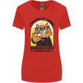 Cats I'm One of Those Morning People Funny Womens Wider Cut T-Shirt Red