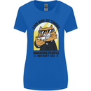 Cats I'm One of Those Morning People Funny Womens Wider Cut T-Shirt Royal Blue