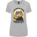 Cats I'm One of Those Morning People Funny Womens Wider Cut T-Shirt Sports Grey