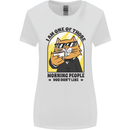 Cats I'm One of Those Morning People Funny Womens Wider Cut T-Shirt White