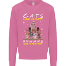 Cats Make Me Happy Funny Christmas Mens Sweatshirt Jumper Azalea