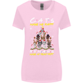 Cats Make Me Happy Funny Christmas Womens Wider Cut T-Shirt Light Pink
