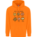 Cats Types of Coffee Drinkers Childrens Kids Hoodie Orange