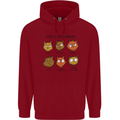 Cats Types of Coffee Drinkers Childrens Kids Hoodie Red