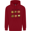 Cats Types of Coffee Drinkers Childrens Kids Hoodie Red