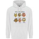 Cats Types of Coffee Drinkers Childrens Kids Hoodie White