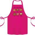 Cats Types of Coffee Drinkers Cotton Apron 100% Organic Pink
