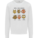 Cats Types of Coffee Drinkers Kids Sweatshirt Jumper White