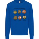 Cats Types of Coffee Drinkers Mens Sweatshirt Jumper Royal Blue