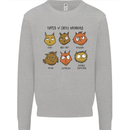 Cats Types of Coffee Drinkers Mens Sweatshirt Jumper Sports Grey