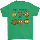 Cats Types of Coffee Drinkers Mens T-Shirt Cotton Gildan Irish Green