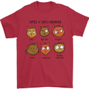 Cats Types of Coffee Drinkers Mens T-Shirt Cotton Gildan Red