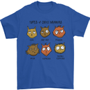 Cats Types of Coffee Drinkers Mens T-Shirt Cotton Gildan Royal Blue