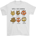 Cats Types of Coffee Drinkers Mens T-Shirt Cotton Gildan White