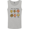 Cats Types of Coffee Drinkers Mens Vest Tank Top Sports Grey