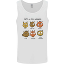 Cats Types of Coffee Drinkers Mens Vest Tank Top White