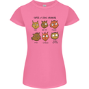 Cats Types of Coffee Drinkers Womens Petite Cut T-Shirt Azalea