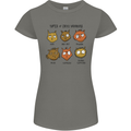Cats Types of Coffee Drinkers Womens Petite Cut T-Shirt Charcoal
