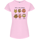 Cats Types of Coffee Drinkers Womens Petite Cut T-Shirt Light Pink