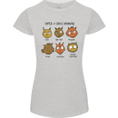 Cats Types of Coffee Drinkers Womens Petite Cut T-Shirt Sports Grey