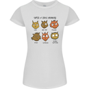 Cats Types of Coffee Drinkers Womens Petite Cut T-Shirt White