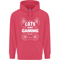 Cats and Gaming Funny Gamer Childrens Kids Hoodie Heliconia