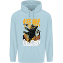Catzilla Funny Cat Monster Parody Childrens Kids Hoodie Light Blue