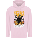 Catzilla Funny Cat Monster Parody Childrens Kids Hoodie Light Pink