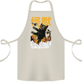 Catzilla Funny Cat Monster Parody Cotton Apron 100% Organic Natural