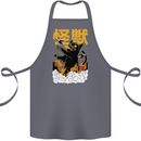 Catzilla Funny Cat Monster Parody Cotton Apron 100% Organic Steel