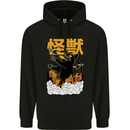 Catzilla Funny Cat Monster Parody Mens 80% Cotton Hoodie Black