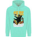 Catzilla Funny Cat Monster Parody Mens 80% Cotton Hoodie Peppermint