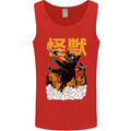 Catzilla Funny Cat Monster Parody Mens Vest Tank Top Red