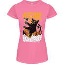 Catzilla Funny Cat Monster Parody Womens Petite Cut T-Shirt Azalea