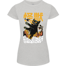 Catzilla Funny Cat Monster Parody Womens Petite Cut T-Shirt Sports Grey