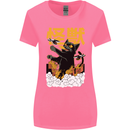Catzilla Funny Cat Monster Parody Womens Wider Cut T-Shirt Azalea