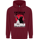 Catzilla Funny Cat Parody Childrens Kids Hoodie Maroon