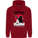 Catzilla Funny Cat Parody Childrens Kids Hoodie Red