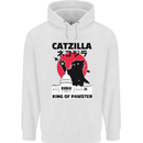 Catzilla Funny Cat Parody Childrens Kids Hoodie White