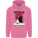 Catzilla Funny Cat Parody Mens 80% Cotton Hoodie Azelea