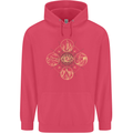 Celestial Elements Astrology Star Sign Childrens Kids Hoodie Heliconia
