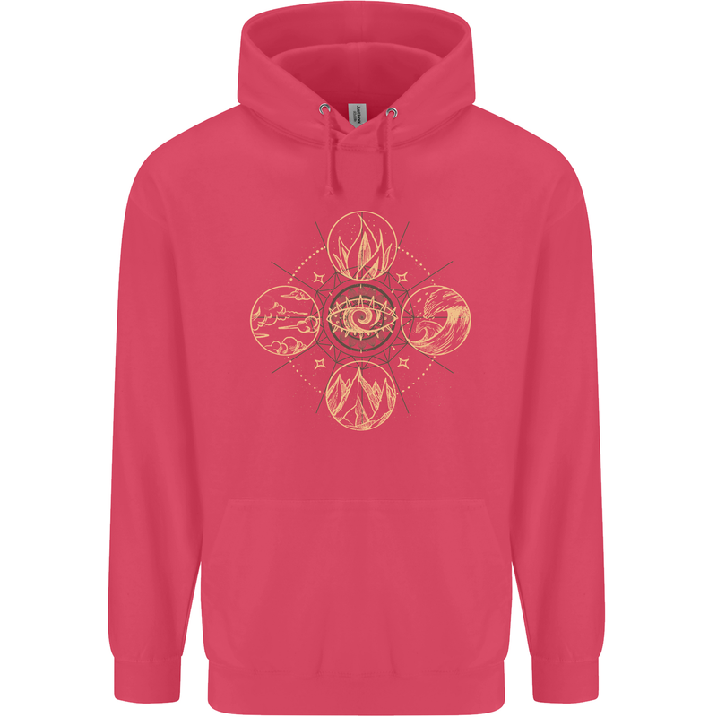 Celestial Elements Astrology Star Sign Childrens Kids Hoodie Heliconia