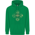 Celestial Elements Astrology Star Sign Childrens Kids Hoodie Irish Green