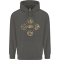 Celestial Elements Astrology Star Sign Childrens Kids Hoodie Storm Grey