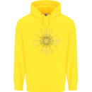 Celestial Elements Astrology Star Sign Childrens Kids Hoodie Yellow