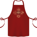 Celestial Elements Astrology Star Sign Cotton Apron 100% Organic Maroon