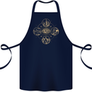 Celestial Elements Astrology Star Sign Cotton Apron 100% Organic Navy Blue