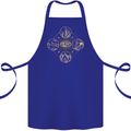 Celestial Elements Astrology Star Sign Cotton Apron 100% Organic Royal Blue